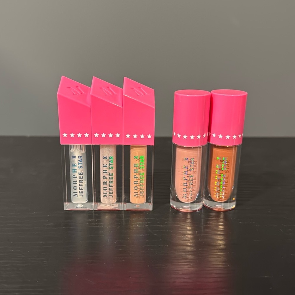 NWOT MORPHE X Jeffree Star Iconic Nudes 5 Piece Lip Collection